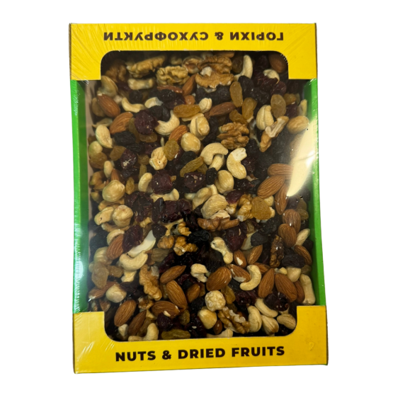 Мікс горіхів  та сухофруктів асорті 500 гр