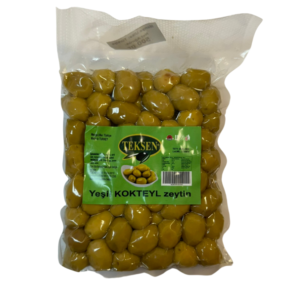 Оливки коктейльні Тексен із кісточкою турецькі 500г